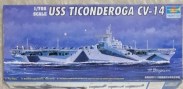 Сглобяем кораб  Aircraft carrier USS Ticonderoga CV 14 - 1:7000
