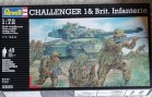 Сглобяем танк Challenger 1 + Brit infanterie - 1:72 